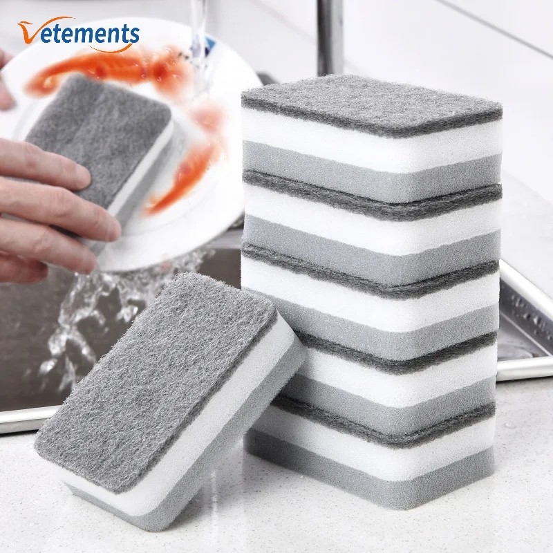 1 Miếng Bọt Biển Rửa Chén Hai Mặt Tiện Dụng