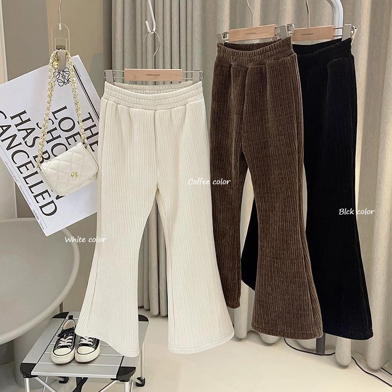 Quần Yếm Vải Nhung Chenille Plus Phong Cách Hàn Quốc Cho Bé Gái
