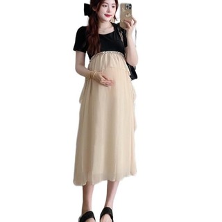 Váy suông đầm bầu thiết kế BÈO TƠ HAI LỚP xinh xắn tiểu thư V204