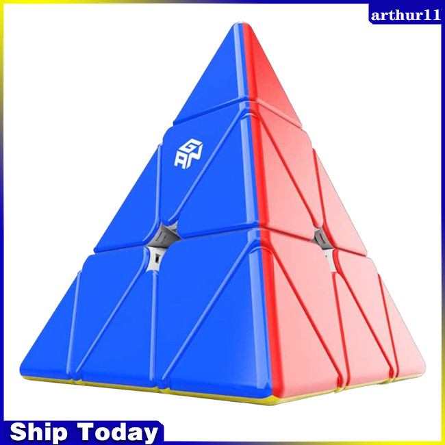 Arthur Pyramid Speed Cube 3x3 Puzzle Triangle Twist Magic Cube 36 Magnet Magic Cube 120°Cắt góc từ tính