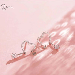 Luimo Thời Trang Tính Khí Trái Tim Zircon Ngôi Sao Bông Tai Nữ Tinh Tế Cá Tính sel Bông Tai Dự Tiệc Quà Tặng Trang Sức * Bán Chạy