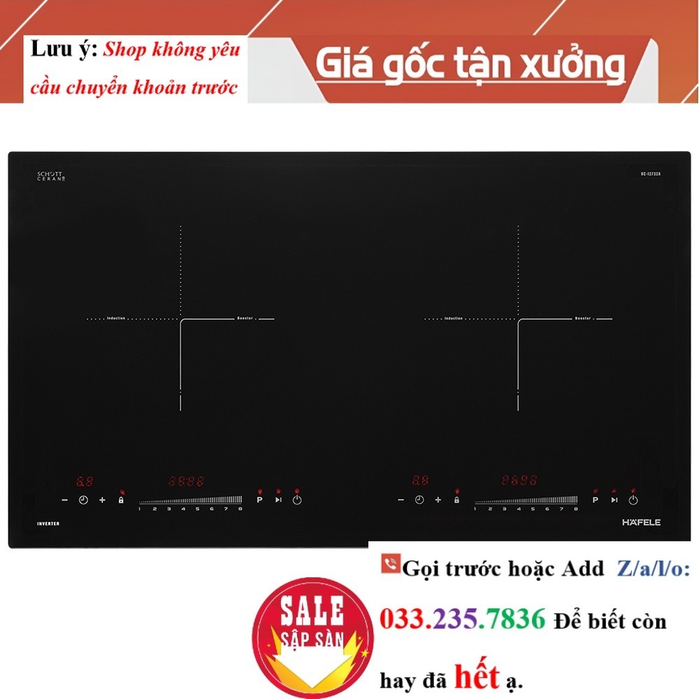 Bếp từ 2 vùng nấu Hafele HC-I2732A 536.61.726 <New>