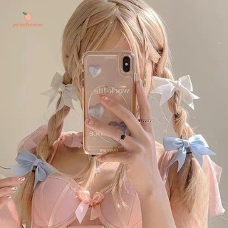 Tinh tế satin nơ tóc phong cách ngọt ngào nổ kẹp phụ kiện tóc