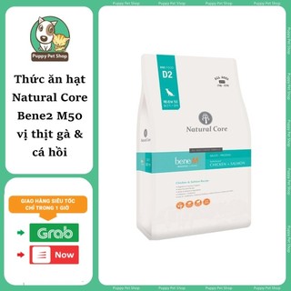 [Bịch 10kg] Thức Ăn Hạt Nature Core Cho Chó Bene2 M50 Vị Thịt Gà Cá Hồi