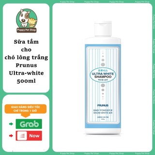 Sữa Tắm Siêu Trắng Lông Chó Mèo Prunus Ultra White Shampoo 500ml