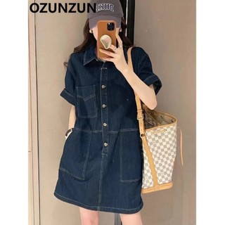 Váy Denim giảm béo và giảm tuổi Ozunzun Loose Fit 6186