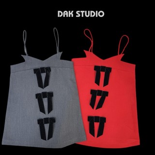 Đầm dây vải ba nơ DAK STUDIO
