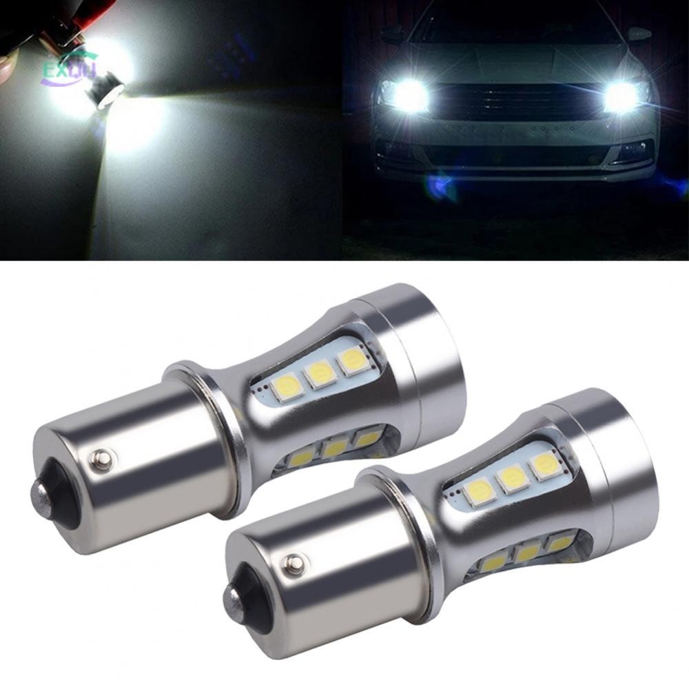 Reversing Lights 1156 12V 6000K LED White Taillights Turn Signal Lamps[EXQU]