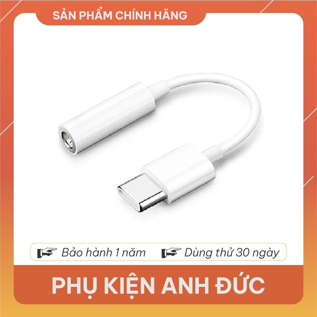 Cáp chuyển cổng Type C sang chân 3.5mm cắm tai nghe