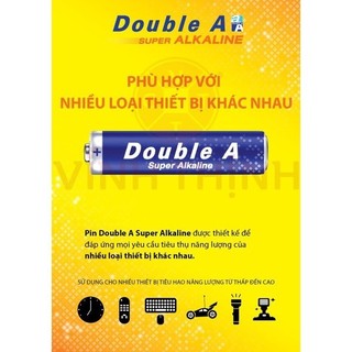 Pin AA / Pin AAA ALKALINE DOUBLE A Vỉ 2 Viên Chính Hãng