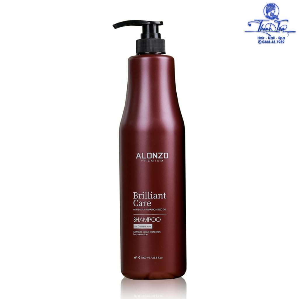Dầu gội cho tóc nhuộm Alonzo Brilliant Care Shampoo 1000ml [ New ]