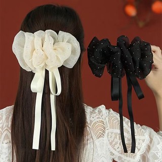 Mũ Cổ Tích Chấm Bi Nơ Ruy Băng Kẹp Tóc Thời Trang Cô Gái Phụ Kiện Tóc