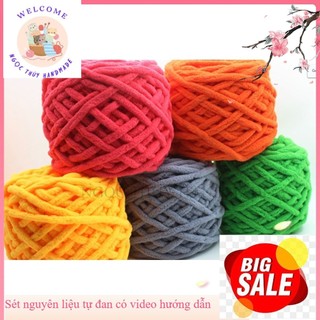 Len Nhung Đũa (50gram/cuộn) - Len cuộn đan móc - phụ kiện thủ công handmade