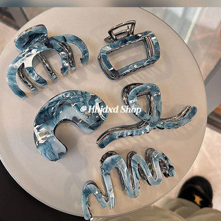 Phong cách mới kẹp tóc lớn cao cấp tính khí acetate tóc cá mập cao cấp kẹp tóc mũ đội đầu kẹp tóc lớn kẹp cao cấp