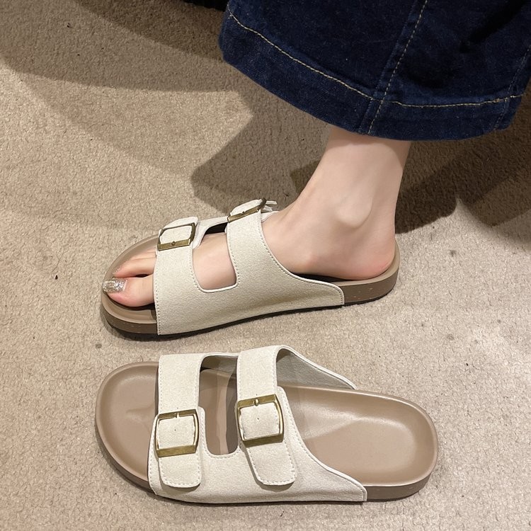 Size 35-45 Thời Trang Hàn Quốc Y2K Retro Dép Nữ Đế Dày Phong Cách Ngoài Trời Chống Trơn Trượt Nhẹ Kỳ Nghỉ Màu Sắc Phù Hợp Với Mặc Bên Ngoài Đế Mềm Lười Một Chân Bàn Đạp Birken Dép St | BigBuy360 - bigbuy360.vn