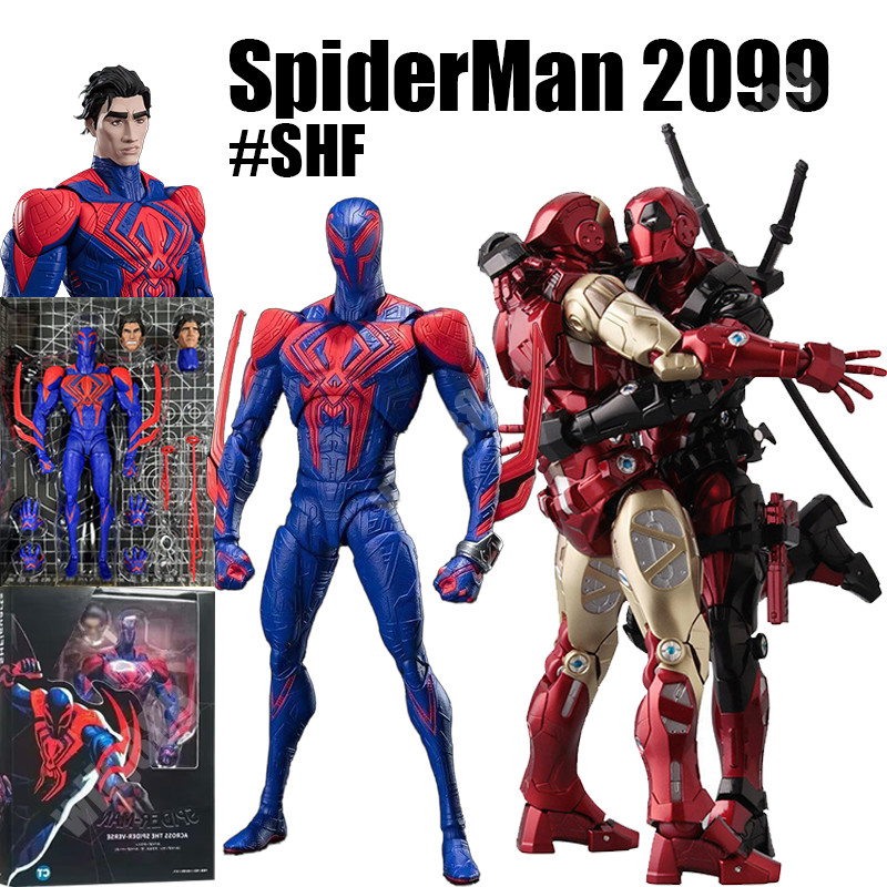 Chảy Máu Edge Iron Man Deadpool Marvel SpiderMan 2099 SHF Miles Morales Peter Parker Octopusbuster S