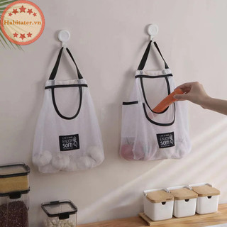 Tater Túi đựng đồ treo nhà bếp đa năng Túi lưới Polyester thoáng khí Giá đỡ trái cây rau củ Phụ kiện nhà bếp VN