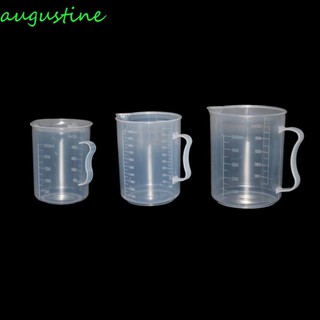 Cốc đo AUGUSTINE Dụng cụ nhà bếp Hóa học 250 / 500 / 1000 / ml Xi lanh đo bền có thể tái sử dụng trong suốt
