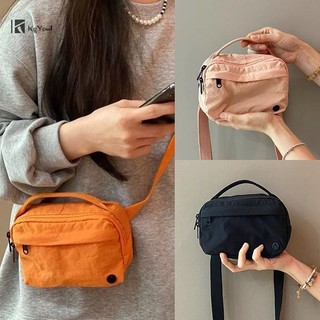 Kgyewl Túi Nylon Thời Trang Nhẹ Vuông Túi Vải Thường Ngày Đa Năng Vai Messenger Túi Điện Thoại Di Động Mới