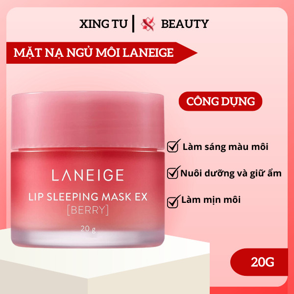 Mặt nạ ngủ môi Laneige Berry Mặt nạ ngủ Laneige Lip Sleeping Mask dưỡng môi 20G giúp môi mềm mại Xin