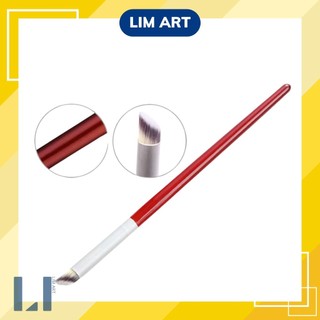 Cọ ombre đầu xéo thân gỗ, trang trí móng. Bút vẽ nhuộm, trang trí nghệ thuật