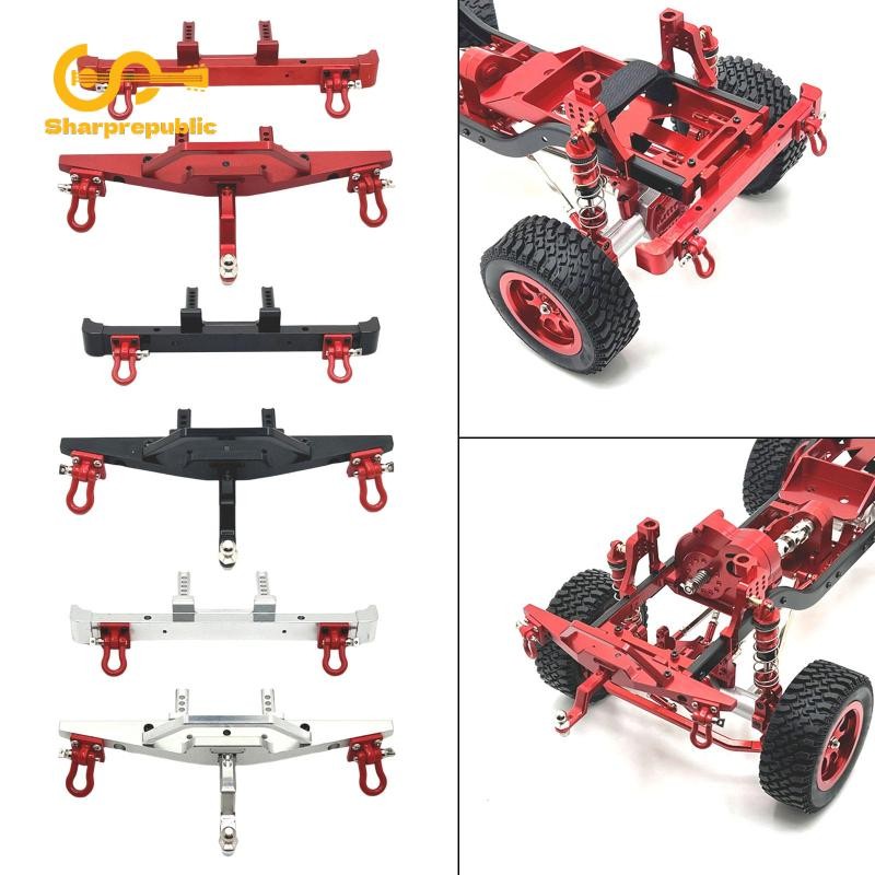 Sharprepublic 2x 1: 12 Nhôm RC Cản Trước Và Sau DIY Accs Cho MN128 RC Xe Model