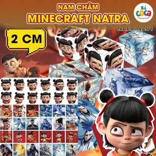 (Mua 50 tặng 10) Combo 100 khối nam châm từ tính Minecraft , bộ ghép hình nam châm natra, đồ chơi thông minh cho bé