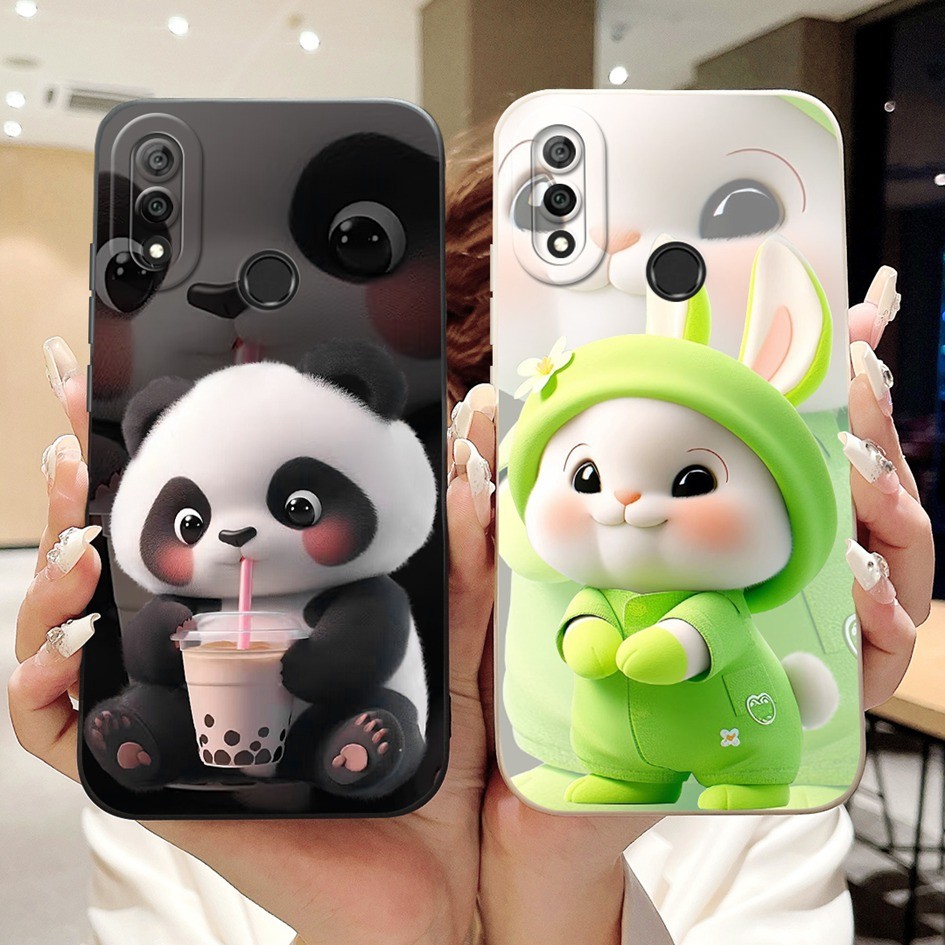 Dành Cho Huawei Y9 2019 Enjoy 9 Plus Ốp Lưng JKM-LX1 JKM-LX2 JKM-LX3 Vỏ Silicon Thỏ Gấu Trúc Mềm TPU