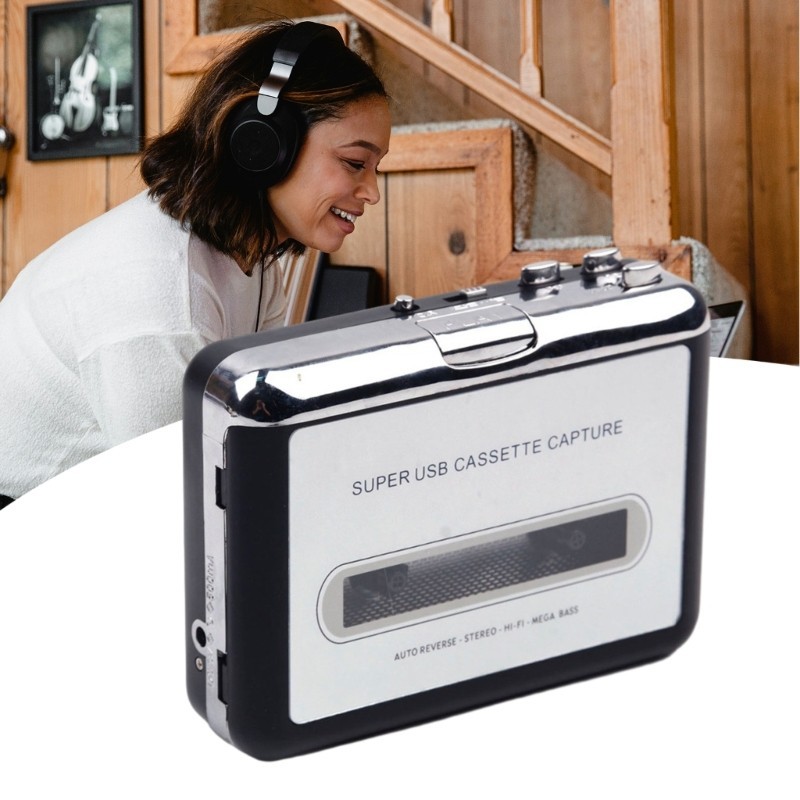Li USB Cassette Capture Radio Player Băng USB di động sang MP3 Bộ chuyển đổi