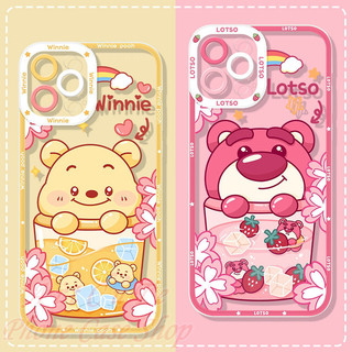 Ốp lưng iPhone 15 14 13 12 11 Pro Max X XR XS Max 8 7 6 6S + Plus SE 2020 Protect Colorful Camera Ice Fruit Juice Cup Bear Soft Case