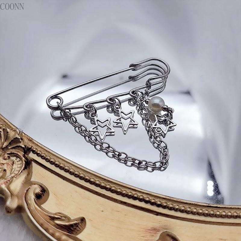 Ghim Cài Áo Hình Ngôi Sao / Vòng Dây Giày / Áo Khoác Jean Đính Hạt Cườm Xinh Xắn