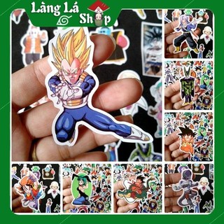 Miếng dán Sticker anime Dragon Ball (7 Viên ngọc rồng) trọn bộ 100 hình - In rõ ràng sắc nét khó tróc