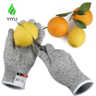 Yiyu 1 đôi găng tay chống cắt, găng tay cắt hppe an toàn cấp 5, chống cắt chống cắt cường lực cao cắt kính chống mài mòn