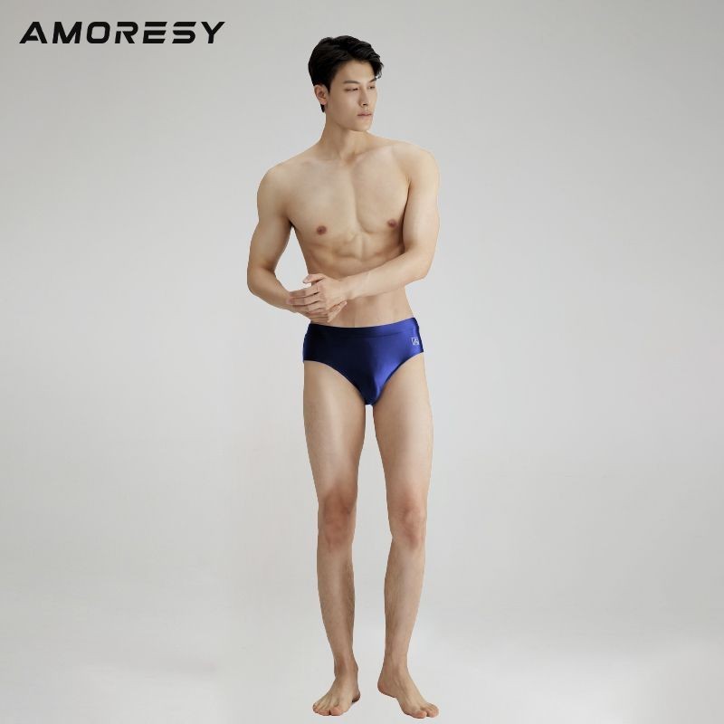 Amoresy Eros Series Quần Lót Nam Màu Trơn Bóng Spandex Thoáng Khí Thể Thao Ice Silk Quần Đùi