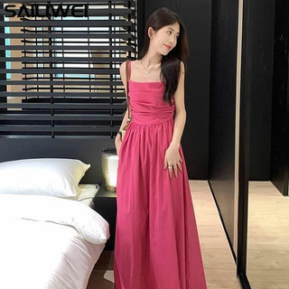 SAILIWEI Chic váy nữ Đầm Body Cho thời váy Vintage xu hướng Fashion Dễ thương WLQ2420CFV 9Z240227