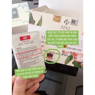 (Trợ Giá)Trà Giảm Cân Hoa Sâm Đất Zn, Date Mới