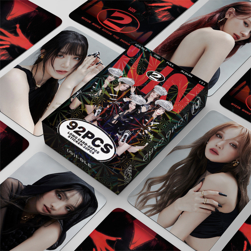Kpop 92 Cái / hộp GIDLE Photocard 2nd Full Album2 Album KPOP LOMO Thẻ Bưu Thiếp