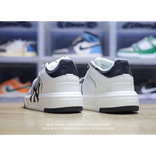 COD  GIÀY MLB CHUNKY LINER STRAP MONO Xám Trắng Chuẩn AUTH Bao Check /