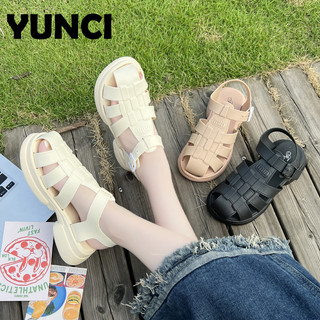 YUNCI  dép cross sục nữ 2023 HOTSALE Giày slip-on Phong cách thể thao Kiểu dáng độc đáo Chống thấm nước Độc lạ Sang trọng FDL24303X4 10Z240307