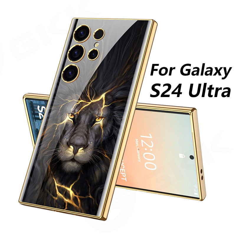 Ốp Lưng Cho S24 Siêu Sơn Kính Cường Lực Cho Samsung Galaxy S24 Ultra Bảo Vệ Camera Mạ Cứng Cho Galax