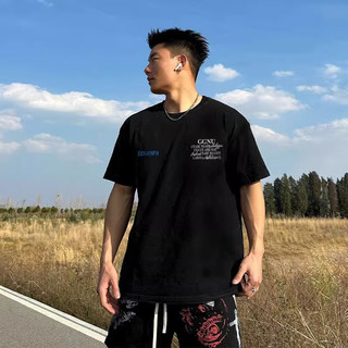 Hàng sẵn có FASHMILY 100% Cotton Phong Cách Hàn Quốc In Hình Đồ Họa Độc Đáo Tay Ngắn Nam Unisex Rời Quá Khổ Tee Nữ Áo
