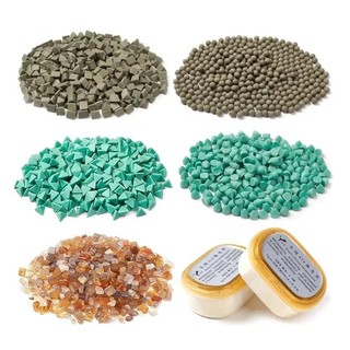 500g Xanh Ngọc Mã Não Đánh Bóng Bột Trang Sức Đánh Bóng Đánh Bóng Chất Liệu Mài Mòn Tumbling Media Cho Tumbler Rung Máy