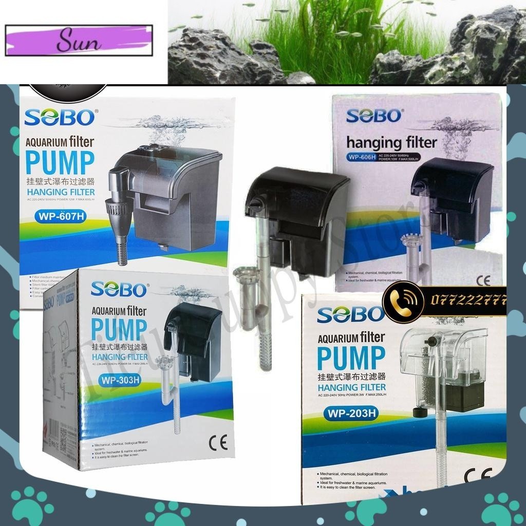 Lọc treo Sobo 303H,606H,607H dành cho Hồ Cá Cảnh,