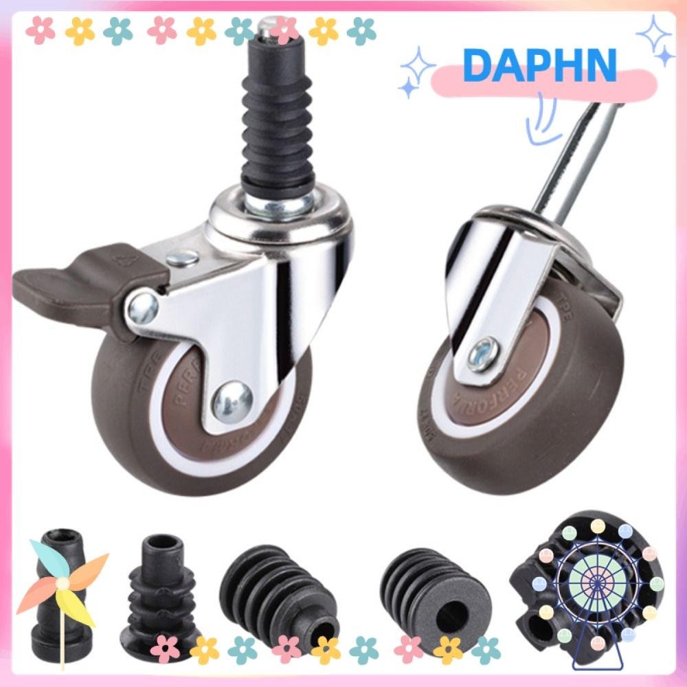 Daphne Caster Nắp Cao Su, ABS Thay Thế Xe Đẩy Bánh Xe, Tắt Tiếng Cao Su Vali Bánh Xe Phần Caster Chèn Tay áo