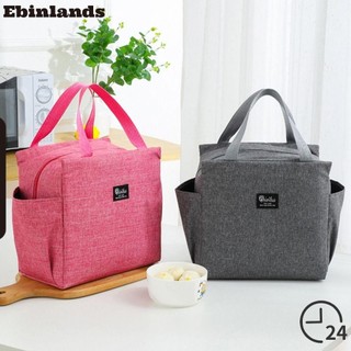 Túi Đựng Hộp Cơm Trưa Vải Oxford Cỡ Lớn Chống Thấm Nước Có Khóa Kéo Tiện Dụng Mang Đi Dã Ngoại