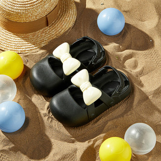  Cheerful Mario Nơ Loafers sandal cho bé gái  giày múa Cho Trẻ Em gril Eva Squishy Đế Đen Ba Lê Phong Cách sandal Giày Nữ Thời Trang 