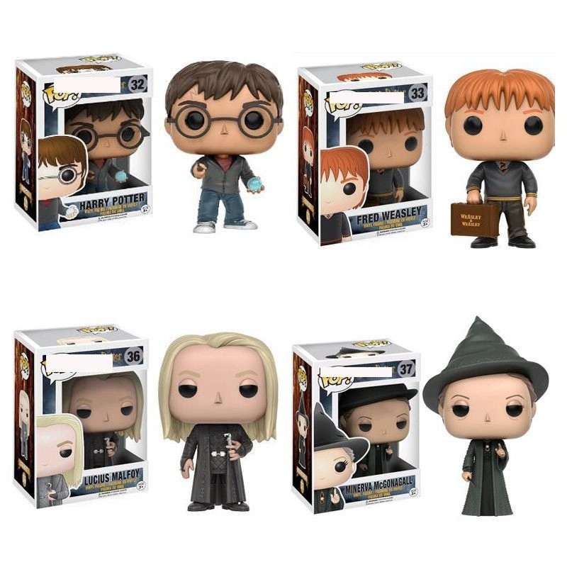 [Đồ chơi] Funko POP Harry Potter Fred Lucius Millerva Q Phiên bản Búp bê mô hình [Hàng có sẵn Vận chuyển nhanh]