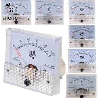 Ampe kế, 100ua / 500ua / 1ma 85c1 ampe kế bảng điều khiển tương tự, đầu ampe kế con trỏ chính xác loại 500ma / 3a / 5a / 30a ampe kế công cụ đo bảng điều khiển tương tự