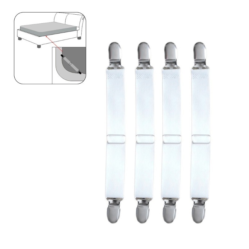 Zuo 6 Chiếc Ga Trải Giường Dây Buộc Kẹp Treo Cho Nệm Tấm Bao