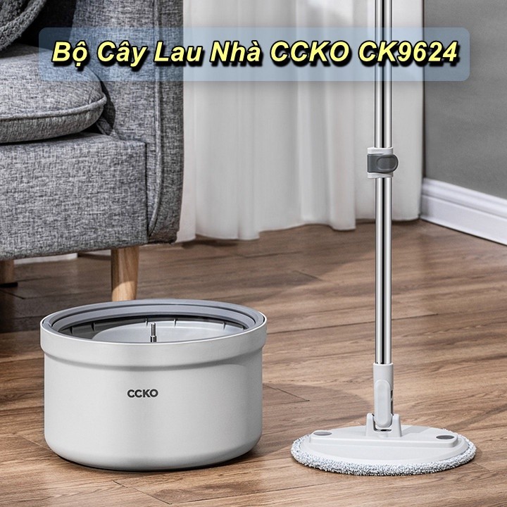 Bộ Cây Lau Nhà CCKO CK9624 Cao Cấp Tách Nước Bẩn Floor Mop